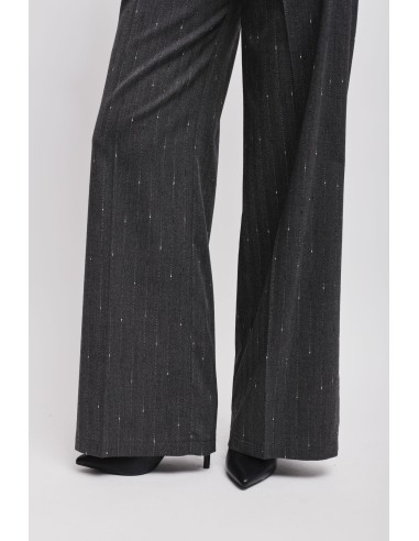 Pantalon palazzo à rayures tennis Maryley