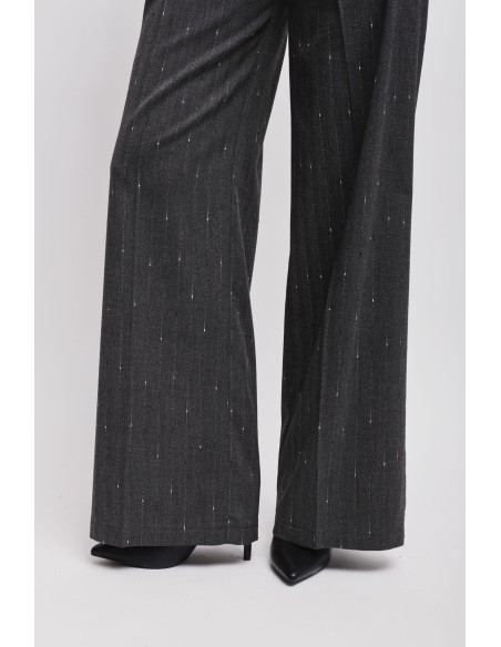 Pantalon palazzo à rayures tennis Maryley