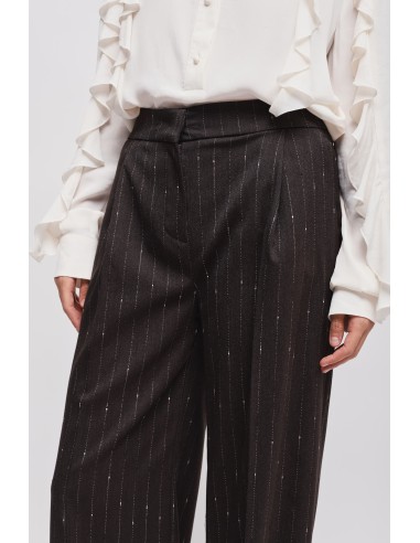 Maryley krijtstreep Palazzo-broek