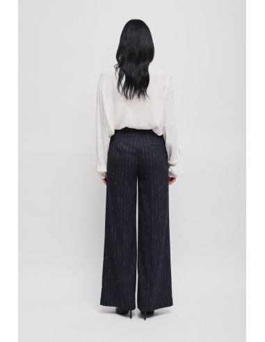 Maryley krijtstreep Palazzo-broek