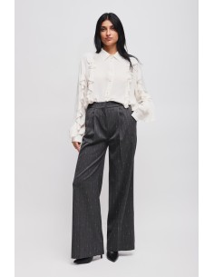 Pantalon palazzo à rayures tennis Maryley
