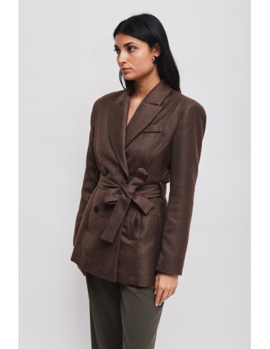 Veste à double boutonnage avec ceinture Maryley
