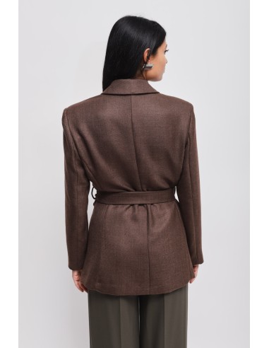 Veste à double boutonnage avec ceinture Maryley