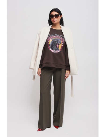 Veste à double boutonnage avec ceinture Maryley