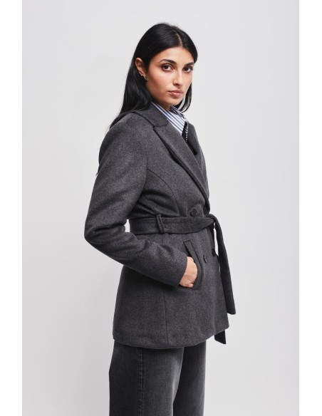 Veste à double boutonnage avec ceinture Maryley