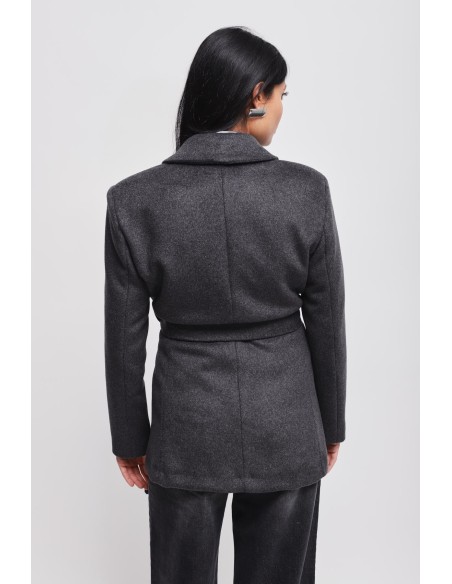 Veste à double boutonnage avec ceinture Maryley
