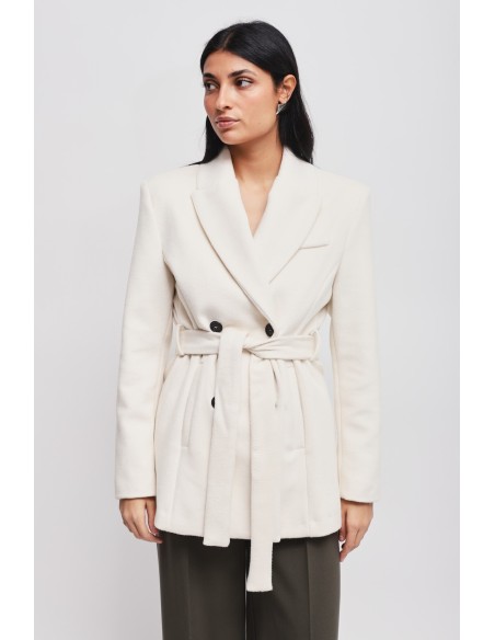 Veste à double boutonnage avec ceinture Maryley