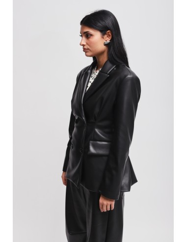 Veste croisée en similicuir Maryley