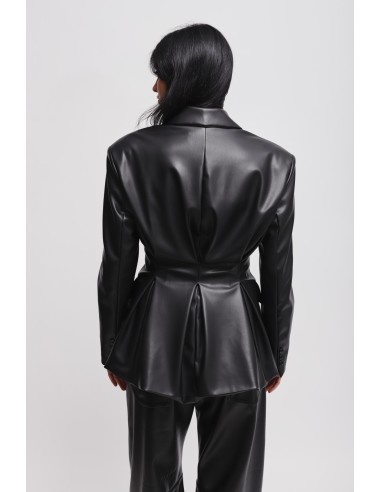 Veste croisée en similicuir Maryley