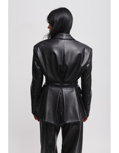 Veste croisée en similicuir Maryley