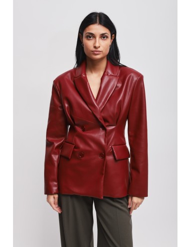 Veste croisée en similicuir Maryley