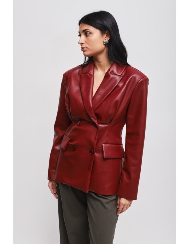 Veste croisée en similicuir Maryley