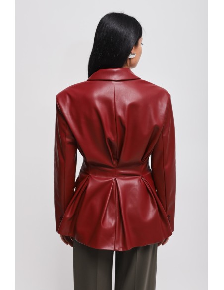 Veste croisée en similicuir Maryley