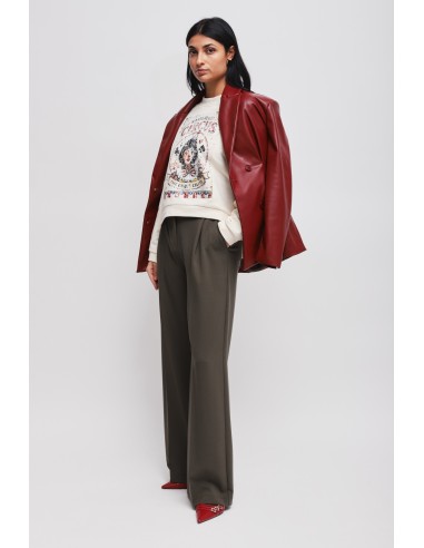 Veste croisée en similicuir Maryley
