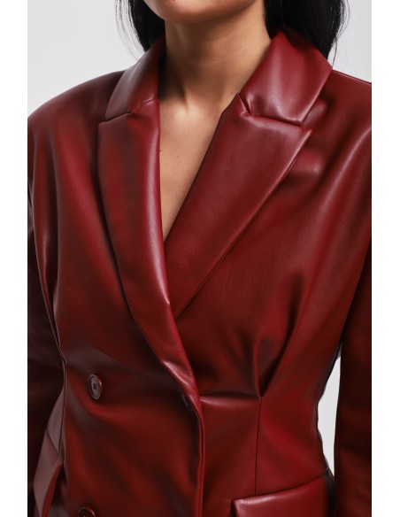Veste croisée en similicuir Maryley