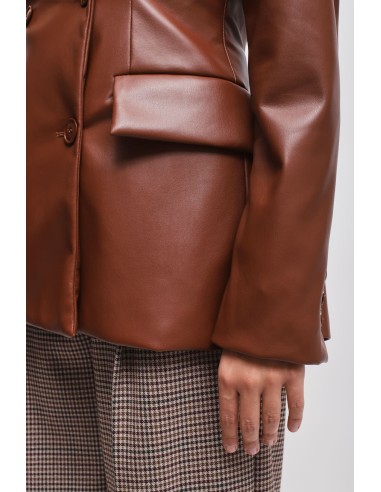 Veste croisée en similicuir Maryley