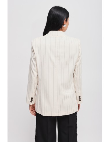Veste à rayures tennis avec broche Maryley