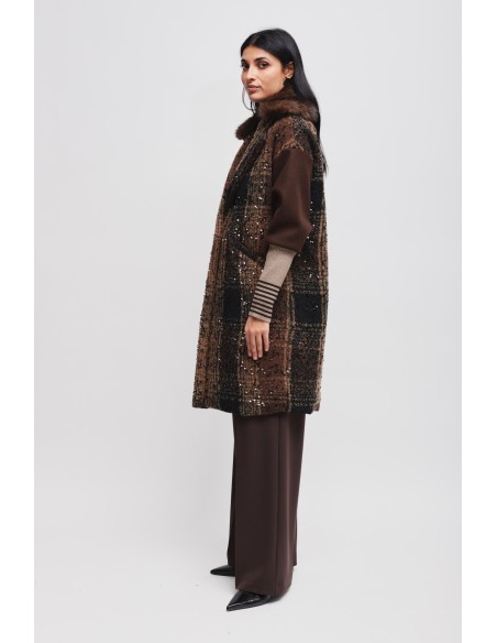 Oversized jas met pailletten van Maryley