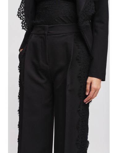 Ensemble veste et pantalon palazzo en dentelle Maryley