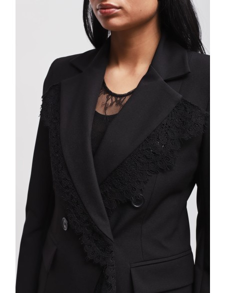 Ensemble veste et pantalon palazzo en dentelle Maryley