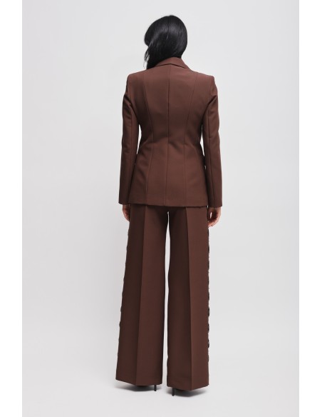 Ensemble veste et pantalon palazzo en dentelle Maryley