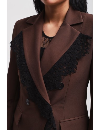 Ensemble veste et pantalon palazzo en dentelle Maryley