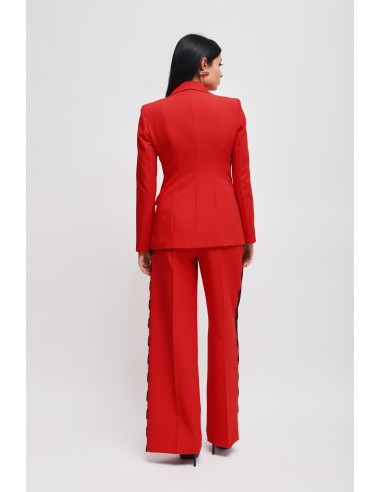 Ensemble veste et pantalon palazzo en dentelle Maryley