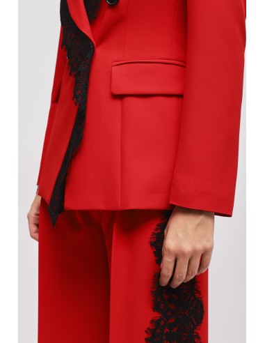 Ensemble veste et pantalon palazzo en dentelle Maryley