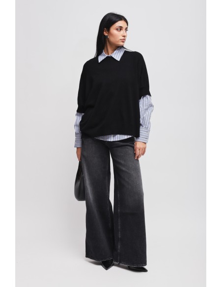Blouse Bastoncino met Engelse sluiting Maryley