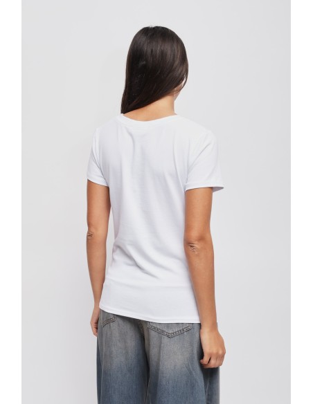 T-shirt avec empiècements en dentelle Maryley
