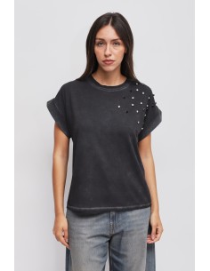 T-shirt à strass Maryley