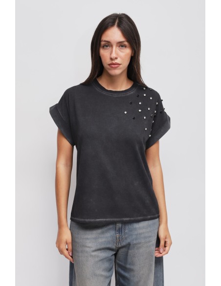 T-shirt à strass Maryley