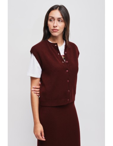 Gilet en maille avec épaules rembourrées Maryley