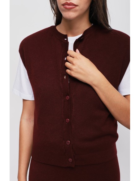Gilet en maille avec épaules rembourrées Maryley