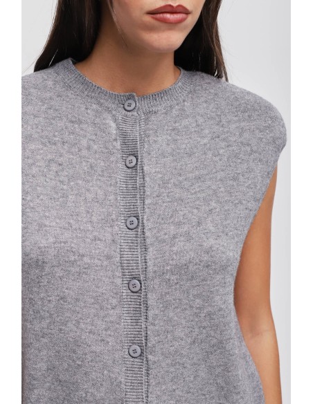 Gilet en maille avec épaules rembourrées Maryley