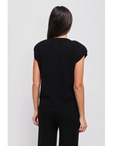 Gilet en maille avec épaules rembourrées Maryley