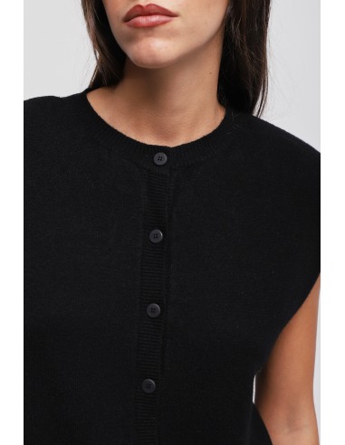Gebreid gilet met gewatteerde schouders Maryley