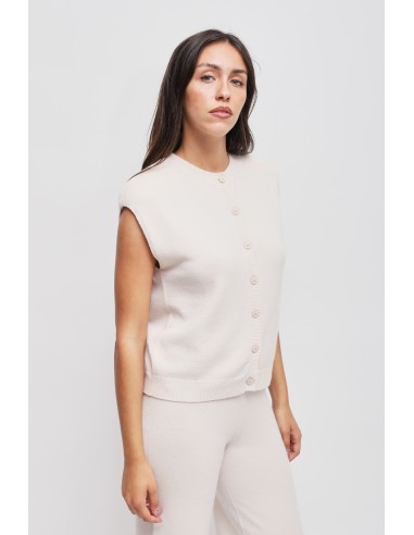 Gilet en maille avec épaules rembourrées Maryley