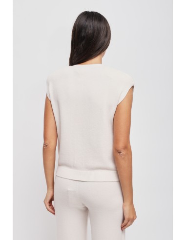 Gilet en maille avec épaules rembourrées Maryley