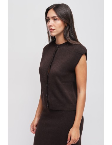 Gilet en maille avec épaules rembourrées Maryley