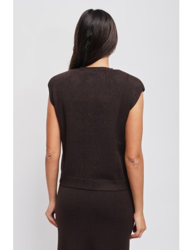Gilet en maille avec épaules rembourrées Maryley