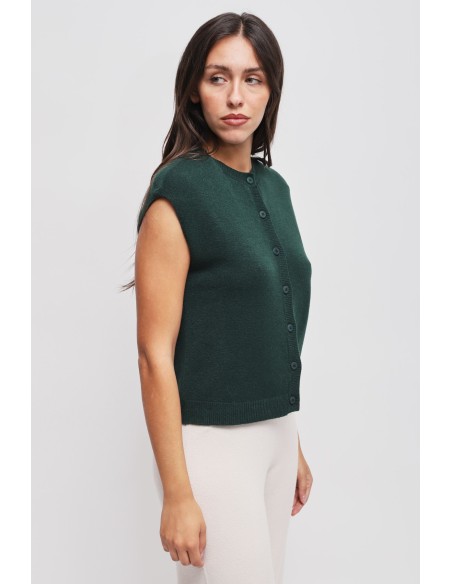 Gilet en maille avec épaules rembourrées Maryley