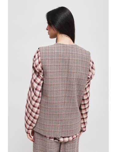 Gilet à carreaux Maryley