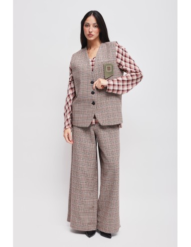 Geruit gilet Maryley