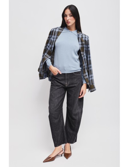 Viscose trui met Maryley-kraag
