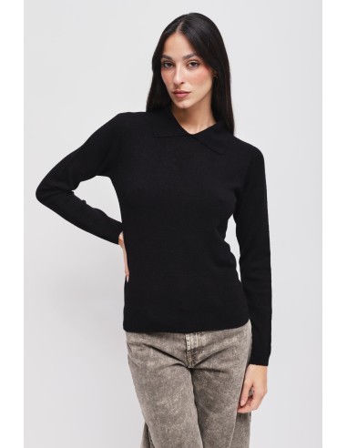 Viscose trui met Maryley-kraag