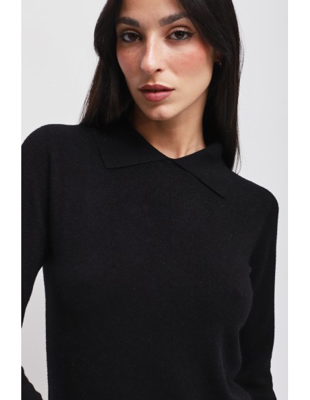 Viscose trui met Maryley-kraag