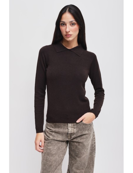Pull en viscose avec col Maryley