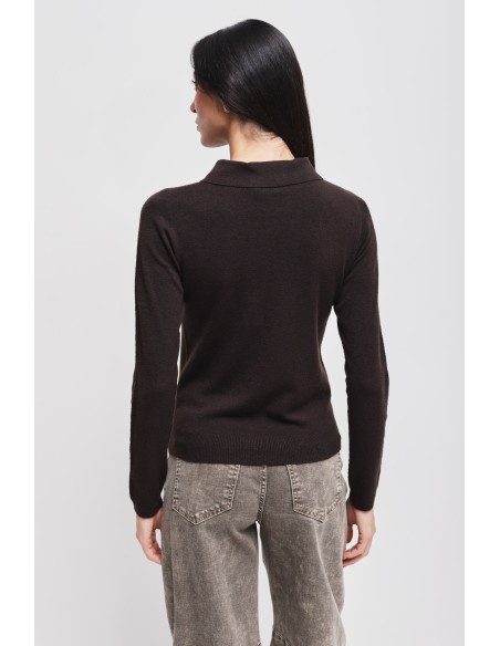 Pull en viscose avec col Maryley