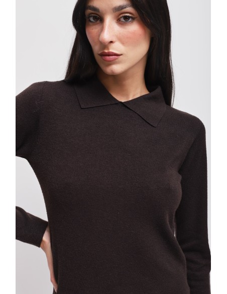 Pull en viscose avec col Maryley